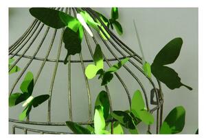 Set od 12 naljepnica s 3D efektom Ambience Butterflies Green