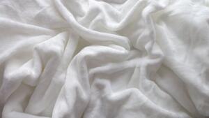 Flanel posteljina CHRISTMAS LOS bijela + plahta od mikropliša SOFT 90x200 cm bijela