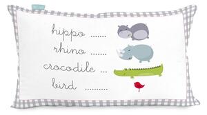 Dvostrana pamučna jastučnica Mr. Fox Hippo, 50 x 30 cm