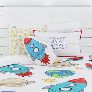 Black Friday - Dječje pamučne navlake za pokrivač i jastuk Mr. Fox Space Rocket, 140 x 200 cm