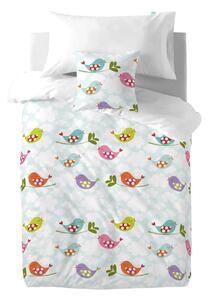 Dječje pamučne navlake za pokrivač i jastuk Mr. Fox Little Birds, 140 x 200 cm