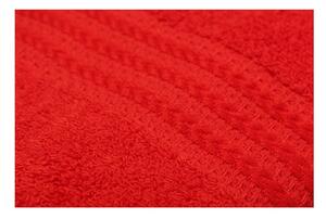 Set od 4 crvena pamučna ručnika Foutastic 50 x 90 cm