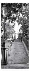 Naljepnica za vrata Ambiance Parisian Stairs