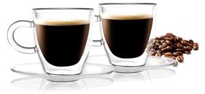 Set od 2 šalice s dvostrukim staklenim stijenkama Vialli Design Amo Espresso, 50 ml