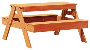 VidaXL Stol za piknik za djecu voštano smeđi 88x97x52 cm od borovine
