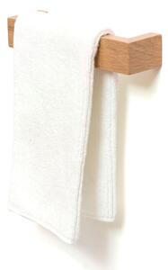 Zidni držač za ručnike od hrastovog drveta Wireworks Mezza, dužina 28 cm