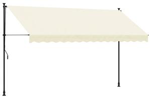 VidaXL Tenda na uvlačenje krem 350 x 150 cm od tkanine i čelika