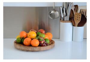 Zdjela za voće od hrastovog drveta Wireworks Geo, ø 36 cm