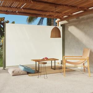 VidaXL Uvlačiva bočna tenda za terasu 200 x 300 cm krem