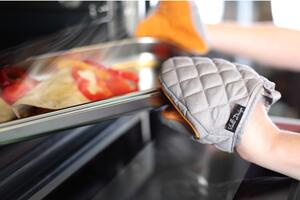 Narančasto-siva pamučna rukavica sa silikonom Vialli Design