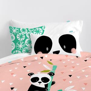 Dječja pamučna posteljina Moshi Moshi Panda Gardens, 140 x 200 cm