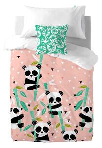 Dječja pamučna posteljina Moshi Moshi Panda Gardens, 140 x 200 cm