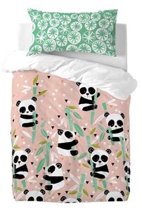 Dječja pamučna posteljina Moshi Moshi Panda Garden, 115 x 145 cm