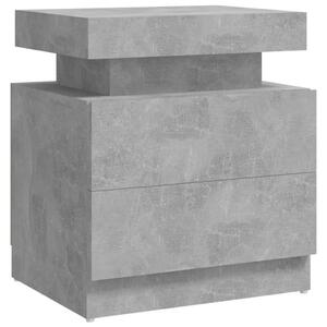 VidaXL Noćni ormarić siva boja betona 45 x 35 x 52 cm od iverice