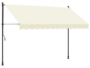 VidaXL Tenda na uvlačenje krem 300 x 150 cm od tkanine i čelika