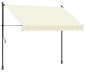 VidaXL Tenda na uvlačenje krem 250 x 150 cm od tkanine i čelika