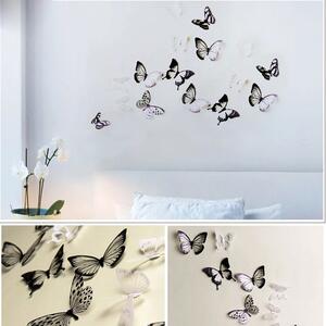 Set od 18 samoljepljivih 3D naljepnica Ambience Butterflies Chic
