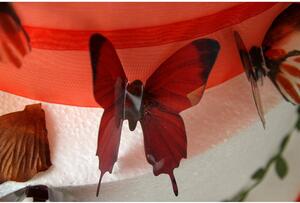 Set od 18 crvenih naljepnica 3D Ambience Butterflies Chic