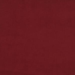 VidaXL Okretna blagovaonska stolica crvena boja vina baršunasta