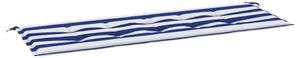 VidaXL Jastuk za vrtnu klupu plavo-bijeli prugasti 150x50x3 cm tkanina