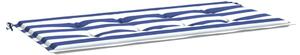 VidaXL Jastuk za vrtnu klupu plavo-bijeli prugasti 100x50x3 cm tkanina