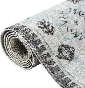 VidaXL Vanjski tepih ravno tkanje 80 x 250 zeleno-sivi