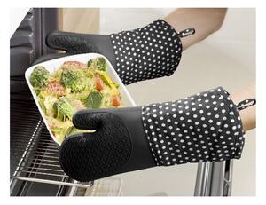 Set od 2 crne silikonske kuhinjske rukavice Wenko Oven