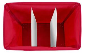Crvena korpa za veš s 3 odjeljka Wenkoo Trivio, 117,6 l