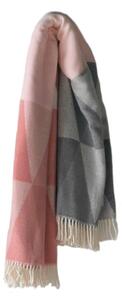 Ružičasto-sivi pokrivač s pamukom Euromant Pisa, 140 x 160 cm