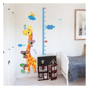 Dječja naljepnica s motivom metra za vrata/za zid 60x120 cm Giraffe & Koalas – Ambiance