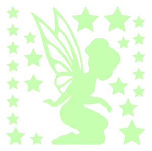 Naljepnica Fairy With Small Stars