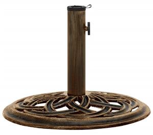 VidaXL Stalak za suncobran brončani 44 x 44 x 31 cm lijevano željezo