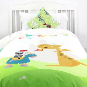 Dječje pamučne navlake za pokrivač i jastuk Mr. Fox Vitez, 140 x 200 cm