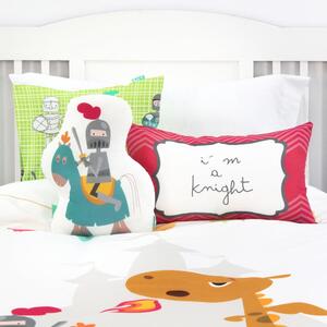 Dječje pamučne navlake za pokrivač i jastuk Mr. Fox Vitez, 140 x 200 cm