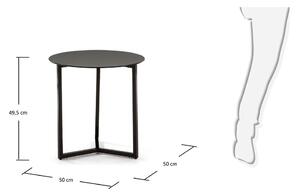 Crna stolić Kave Homea Marae, ⌀ 50 cm