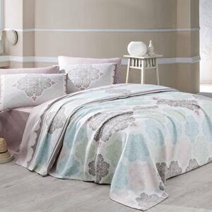 Lagani pamučni prekrivač za krevet s jastučnicama za bračni krevet Andalucia, 200 x 230 cm