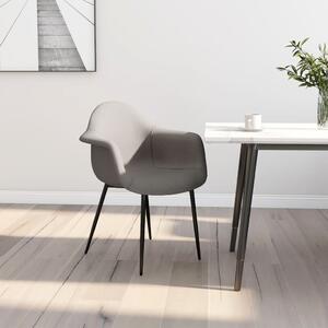 VidaXL Blagovaonska stolica od tkanine svjetlosiva