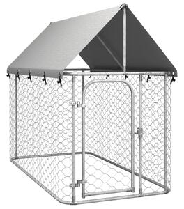 VidaXL Vanjski kavez za pse s krovom 200 x 100 x 150 cm