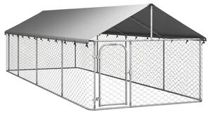 VidaXL Vanjski kavez za pse s krovom 600 x 200 x 150 cm