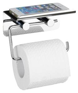 Samostojeći držač toaletnog papira sa postoljem za telefon Wenko