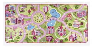 Dječja staza s ružičastim detaljima Hanse Home City, 90 x 200 cm