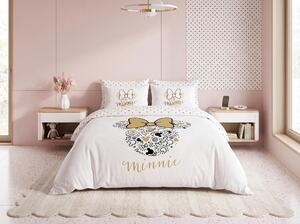 Dječja posteljina MINNIE GOLD bijela Dimenzije posteljine: 70 x 90 cm | 140 x 200 cm