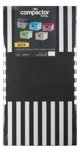Kartonske kutije za pohranu u setu 2 kom s poklopcem Stripes – Compactor