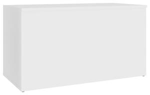 Škrinja za pohranu bijela 84 x 42 x 46 cm od konstruiranog drva