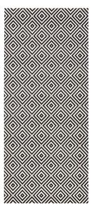 Crno-bijeli vanjski tepih NORTHRUGS Karo, 80 x 150 cm