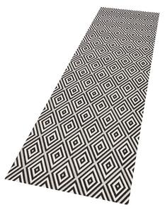 Crno-bijeli vanjski tepih NORTHRUGS Karo, 80 x 200 cm
