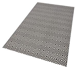 Crno-bijeli vanjski tepih NORTHRUGS Karo, 140 x 200 cm