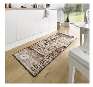 Smeđi kuhinjski tepih Hanse Home Delicious Coffee, 67 x 180 cm