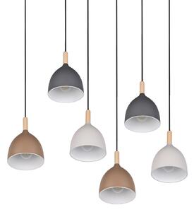 Trio Lighting Jerano viseća lampa, duljina 104 cm, višebojna, metal, za 6 svjetiljki, prigušiva, Višebojno, Dnevni boravak/blagovaonica, Metal