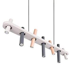 Trio Lighting Terloa viseća lampa, višebojna, duljina 115 cm, metal, s 7 krakova, Višebojno, Dnevni boravak/blagovaonica, Metal